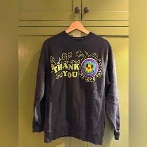 Black Graphic Sweatshirt